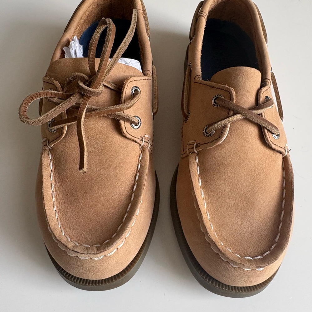Sperry Kids Tan Moccasin Boat Shoes